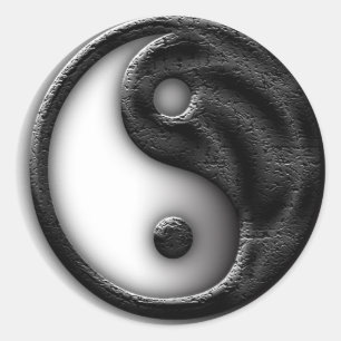 Yin Yang Cracks Runt Klistermärke
