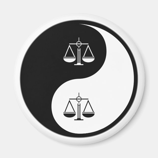 Yin Yang Criminal Justice Magnet (Framsidan)