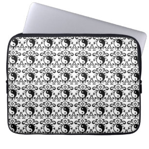Yin Yang damast Laptop Sleeve
