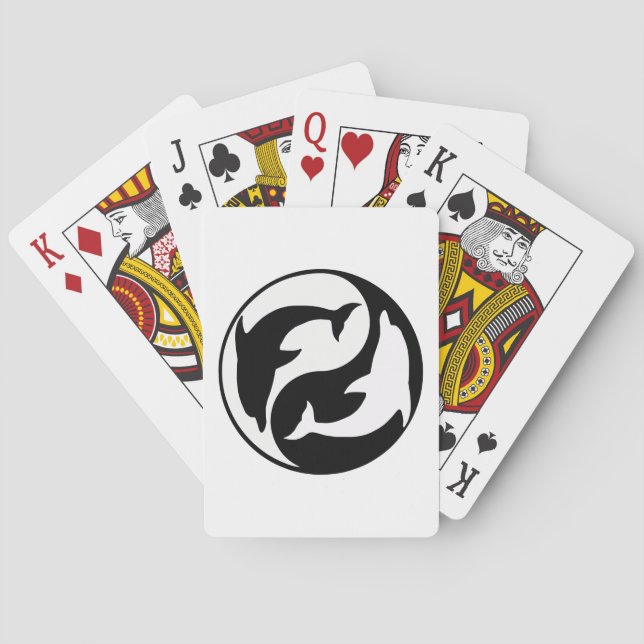 Yin Yang Delfiner Spelkort (Baksidan)