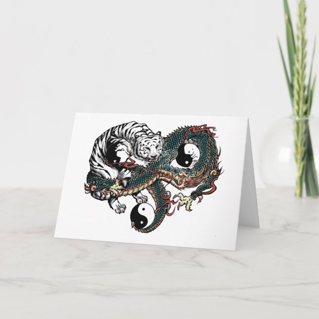 Yin Yang design Kort (Framsida)