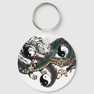 Yin Yang Design Nyckelring