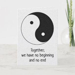 YIN YANG Dikt Helgkort