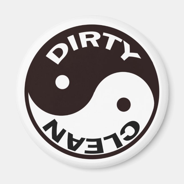 Yin Yang Dishwasher Magnet (Framsidan)