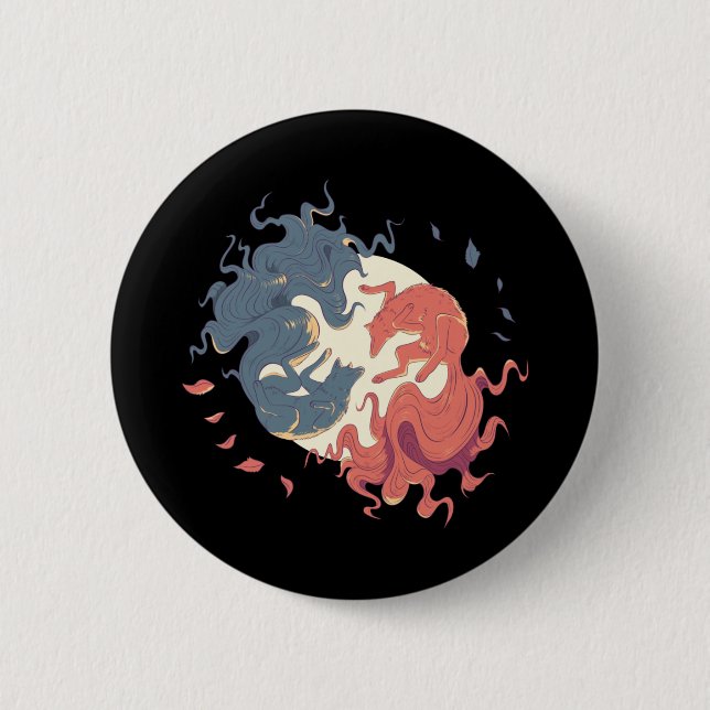 Yin Yang Djurkonst, Andens vargar Knapp (Framsida)