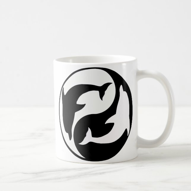 Yin Yang Dolphin Mugg (Höger)
