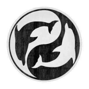 Yin Yang Dolphins Caking Board