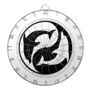 Yin Yang Dolphins Dart Board Piltavla