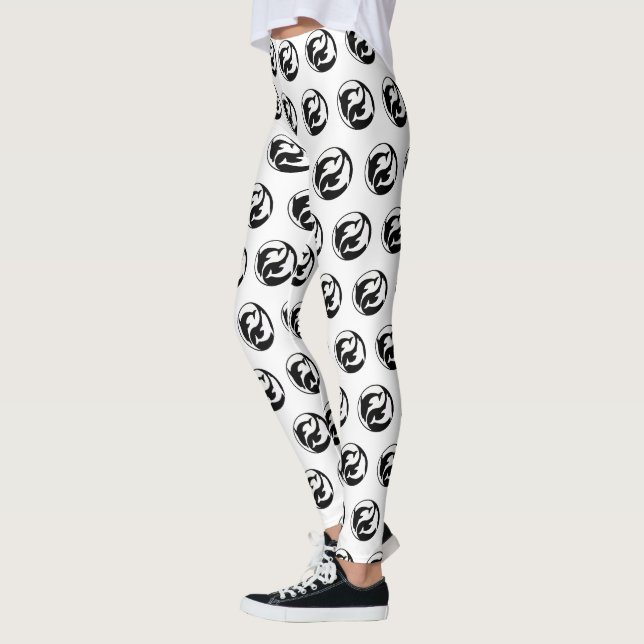 Yin Yang Dolphins Leggings (Vänster)