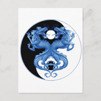 Yin Yang Dragon 2 Vykort