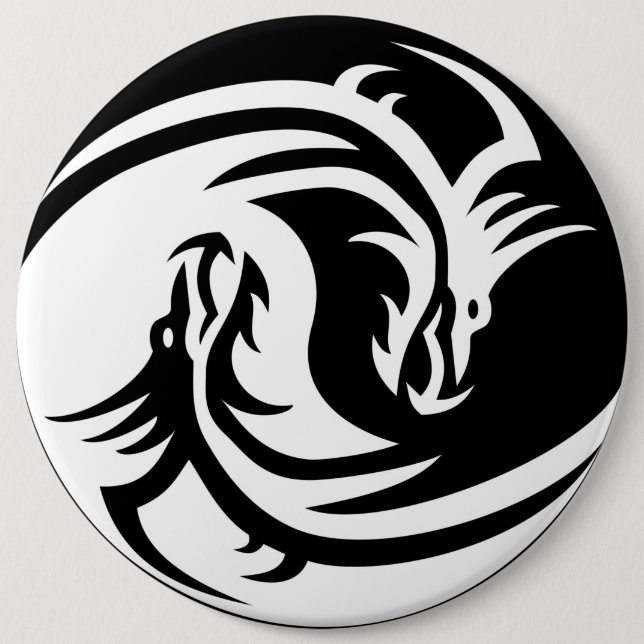 Yin Yang Dragon Knapp (Framsida)