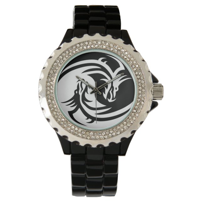 Yin Yang Dragons Armbandsur (Framsida)