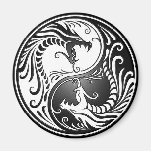 Yin Yang drakar Magnet
