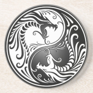 Yin Yang drakar Underlägg Sandsten