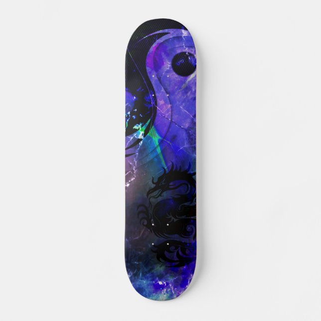 Yin yang drake 4 skateboard bräda 19,5 cm (Framsida)