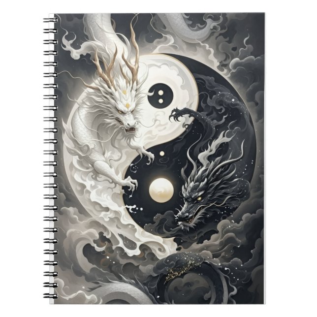 yin yang-drake anteckningsbok (Framsidan)