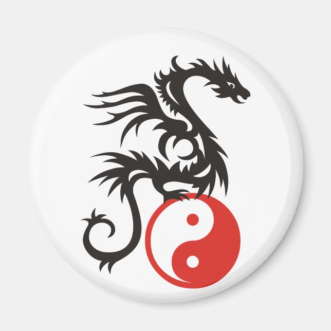 Yin & Yang-drake Magnet (Framsidan)