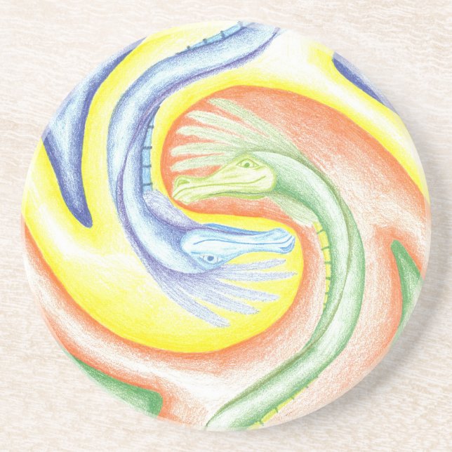 Yin-Yang drakekustfartyg Underlägg (Framsidan)