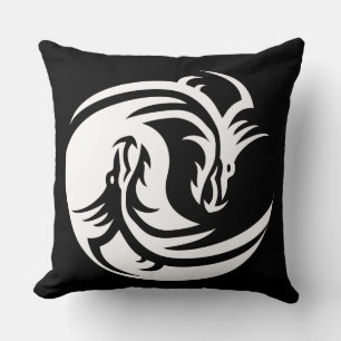 Yin yang drakons kudde