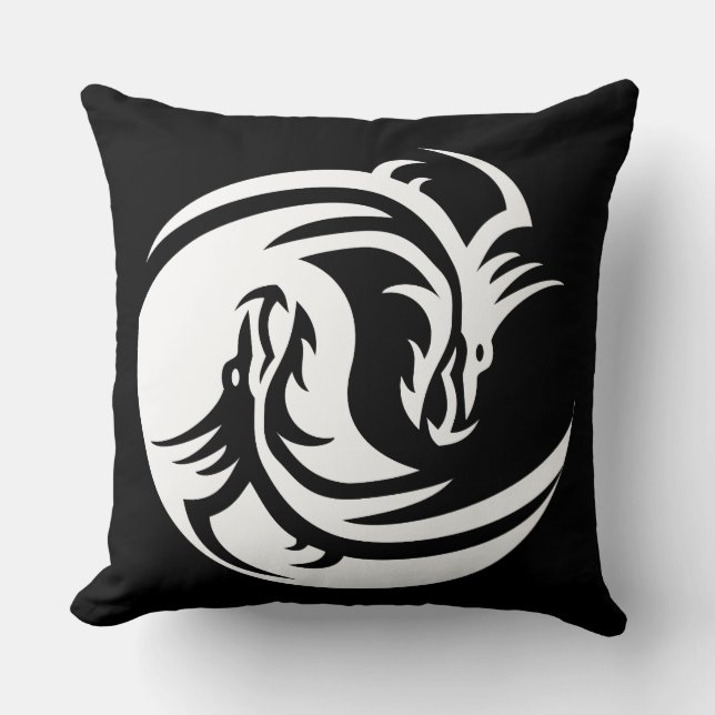 Yin yang drakons kudde (Framsida)