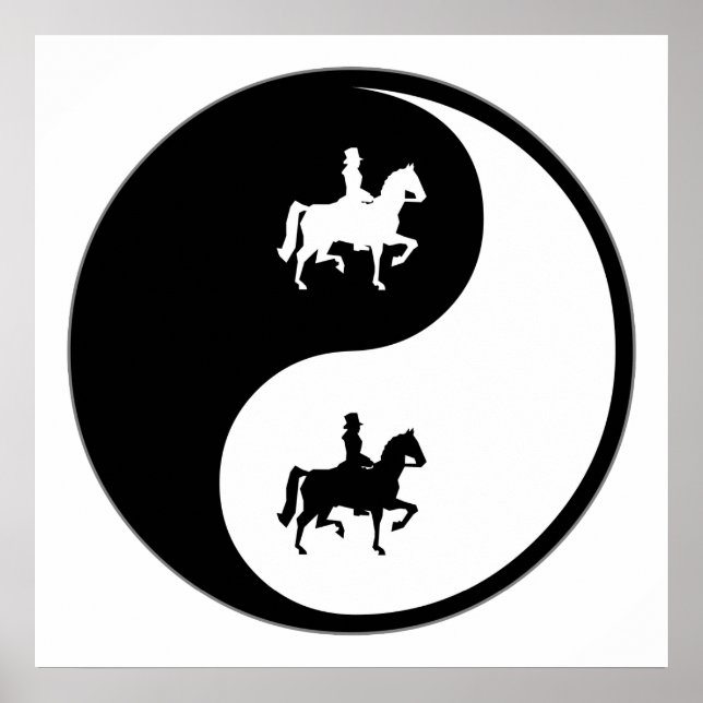 Yin Yang Dressage Poster (Framsidan)