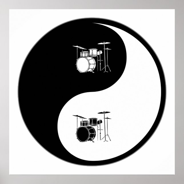 Yin Yang Drums Poster (Framsidan)