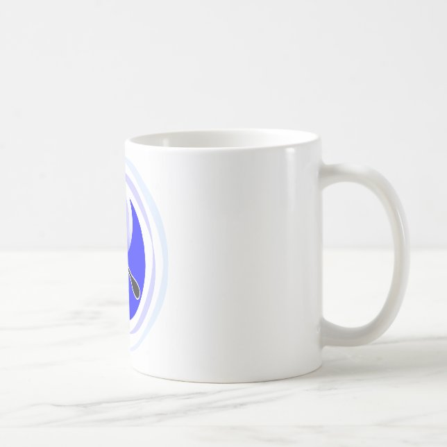 Yin-Yang dubbelt blad Kaffemugg (Höger)