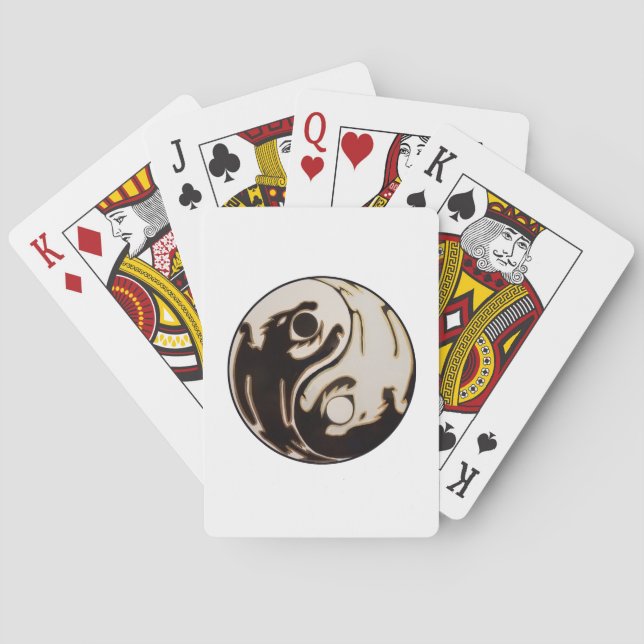 Yin yang Dubbla Dragon Casinokort (Baksidan)