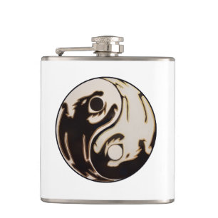 Yin yang Dubbla Dragon Fickplunta
