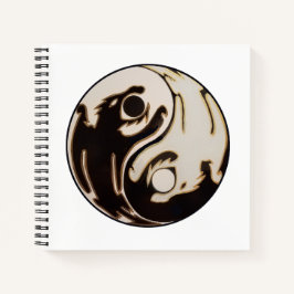 Yin yang Dubbla Dragon Spiral bärbar dator