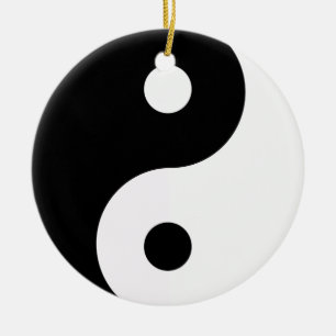 Yin Yang Dubbla Sided Ornament Round