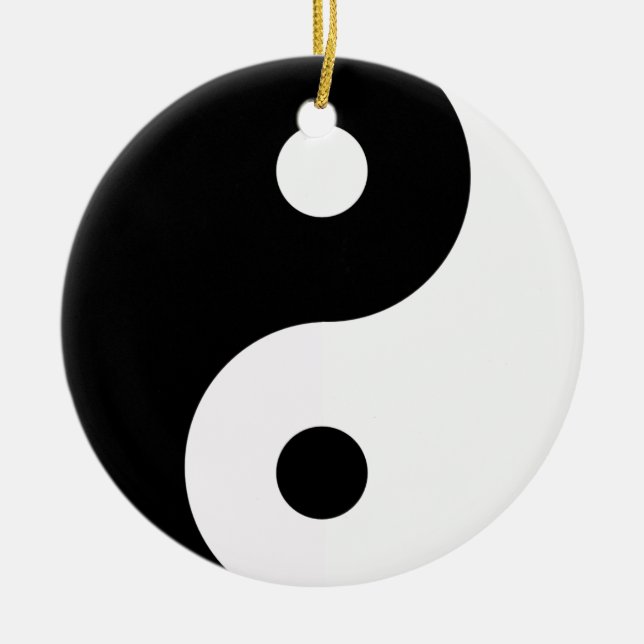 Yin Yang Dubbla Sided Ornament Round (Framsidan)