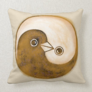 Yin yang duvor, guld och fantast som bedöva dämp kudde