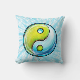 Yin-Yang Earth Tie-Dye Kudde