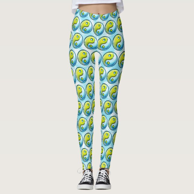 Yin-Yang Earth Tie-Dye Leggings (Framsida)
