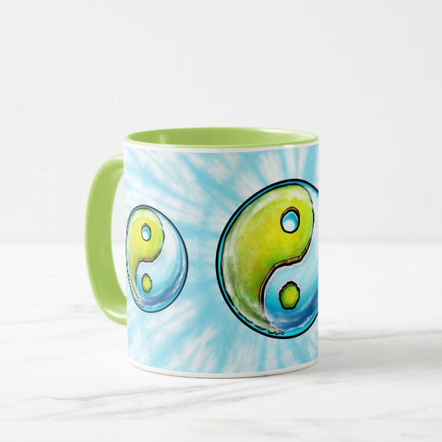Yin-Yang Earth Tie-Dye Mugg (Framsida vänster)