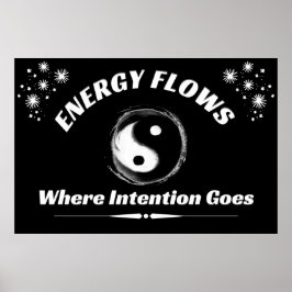 "Yin Yang Energy" - Positiv väggkonst Poster