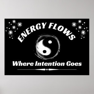 "Yin Yang Energy" - Positiv väggkonst Poster