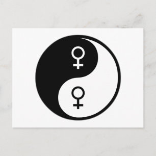 Yin Yang Feminism Vykort
