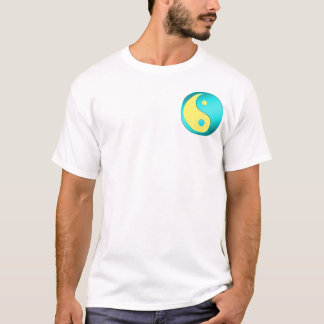 Yin-Yang fick-, blått & lt. blått T Shirt