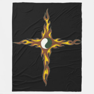Yin Yang Fire Kor Fleecefilt