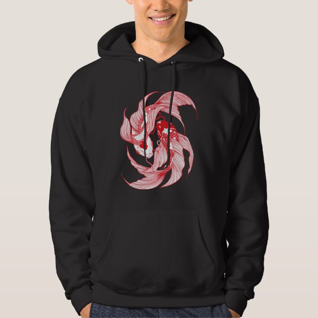 Yin Yang Fish Hoodie (Framsida)