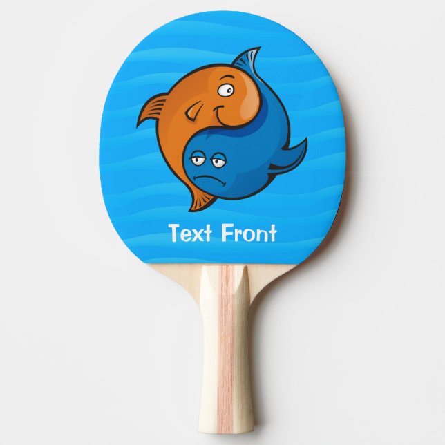 Yin Yang Fish Tecknad Pingisracket (Framsidan)
