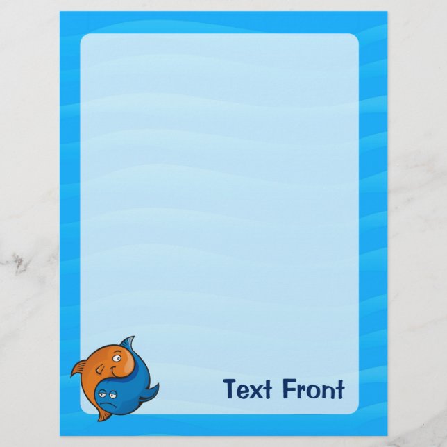 Yin Yang Fish Tecknad Reklamblad (Framsidan)