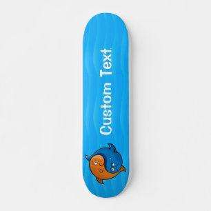 Yin Yang Fish Tecknad Skateboard