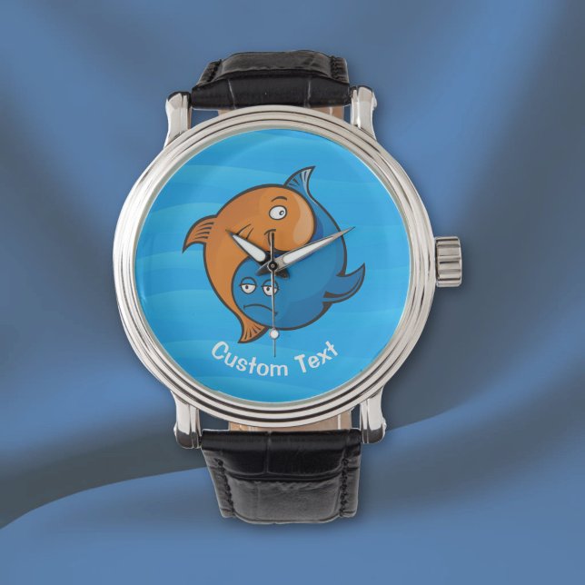 Yin Yang Fisk Tecknad Film Armbandsur (Skapare uppladdad)
