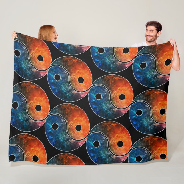 Yin Yang ☯ Fleece Blanket (På plats)
