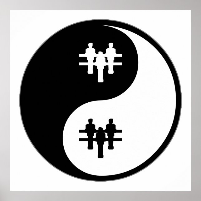 Yin Yang Foosball Poster (Framsidan)