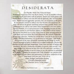 Yin Yang för DesiderataPoster=Meditating Yoga Poster