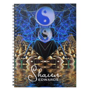 Yin Yang Fractal Visions Anteckningsbok